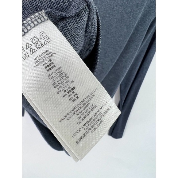 Michael Kors Mock Neck Pullover Sweater Long Sleeve 1/4 Zip Blue Men's Medium - Picture 6 of 7